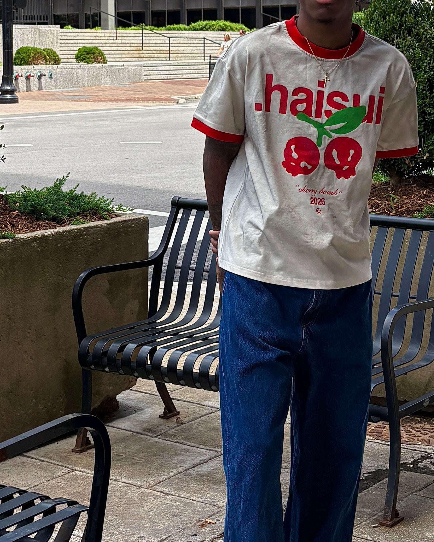 Cherry Bomb Ringer Tee