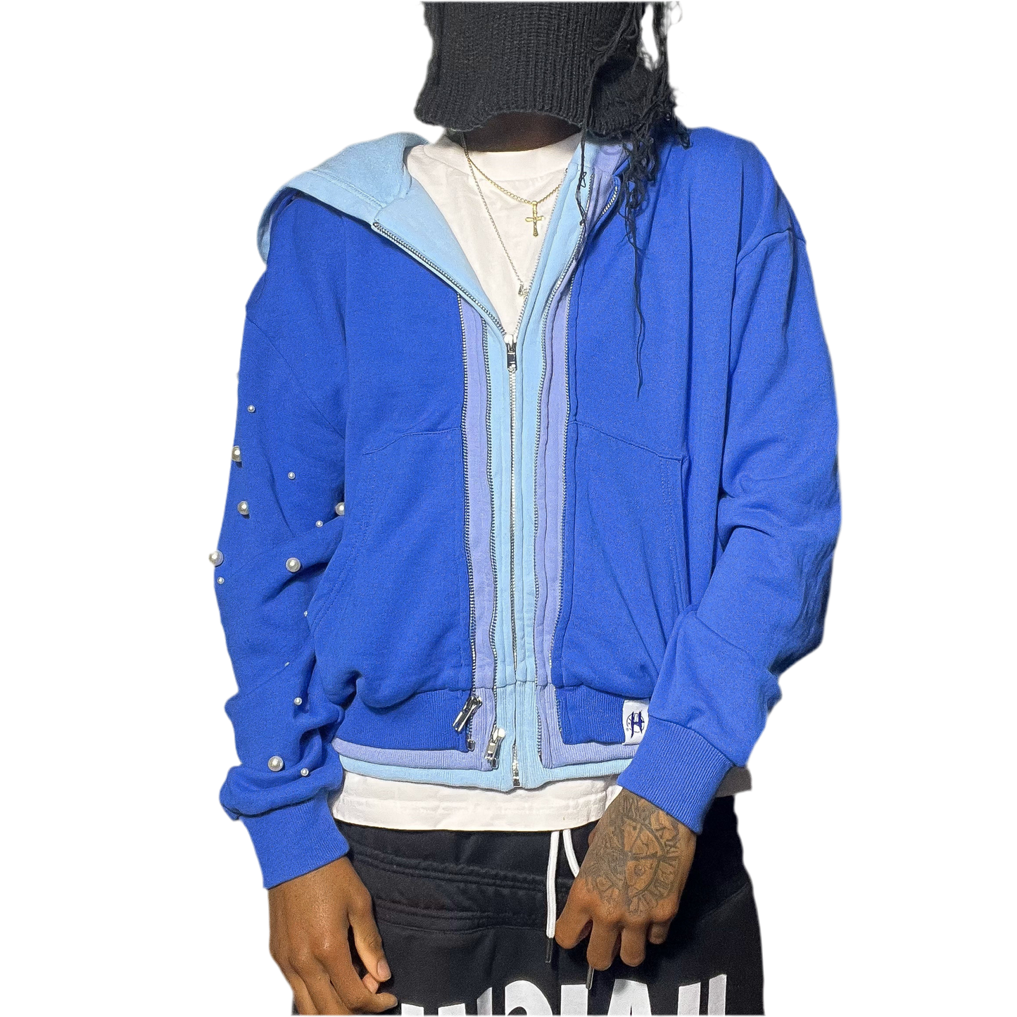 AQUA Triple Layer Hoodie {READY TO BE SHIPPED}