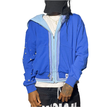 AQUA Triple Layer Hoodie {READY TO BE SHIPPED}